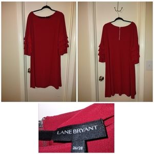 Lane Bryant Ruffle Sleeve Dress